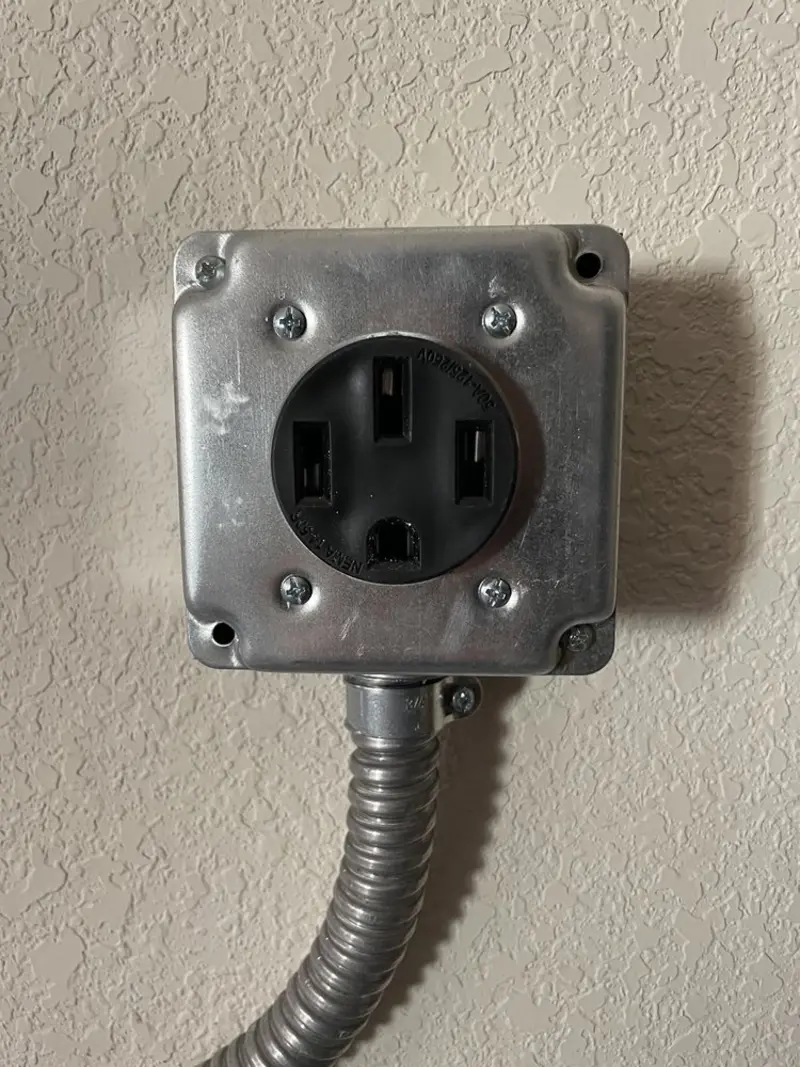 NEMA 14-50 outlet installed for Electrical Panel Upgrade in Othello